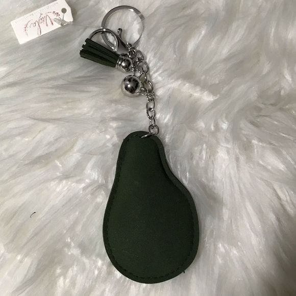 Avocado Rhinestone Keychain - Picture 4 of 4